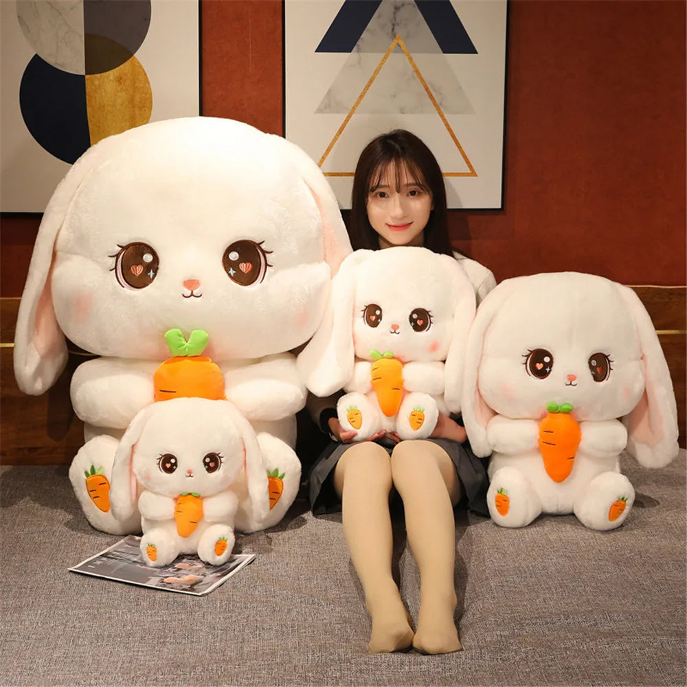 Peluche Conejo Kawai +  Tarjeta de Dedicatoria Personalizada  🥕🥰🌷