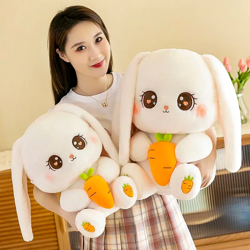 Peluche Conejo Kawai +  Tarjeta de Dedicatoria Personalizada  🥕🥰🌷