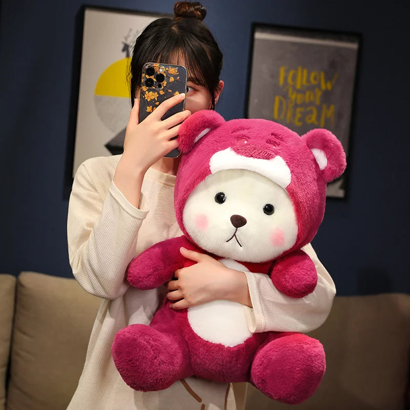 OSITO DISFRAZADO DE LOTSO 70 CM + TARJETA DE DEDICATORIA 😍✨