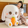 Peluche Conejo Kawai +  Tarjeta de Dedicatoria Personalizada  🥕🥰🌷