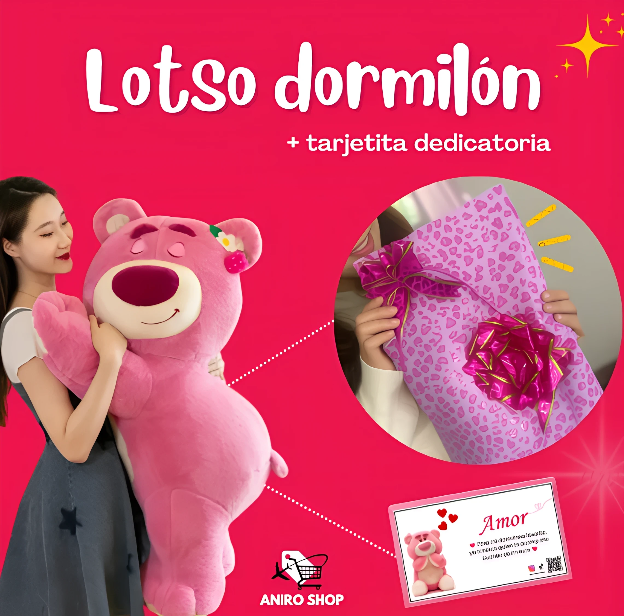 LOTSO DORMILÓN + TARJETA DEDICATORIA 😴🥰🍓