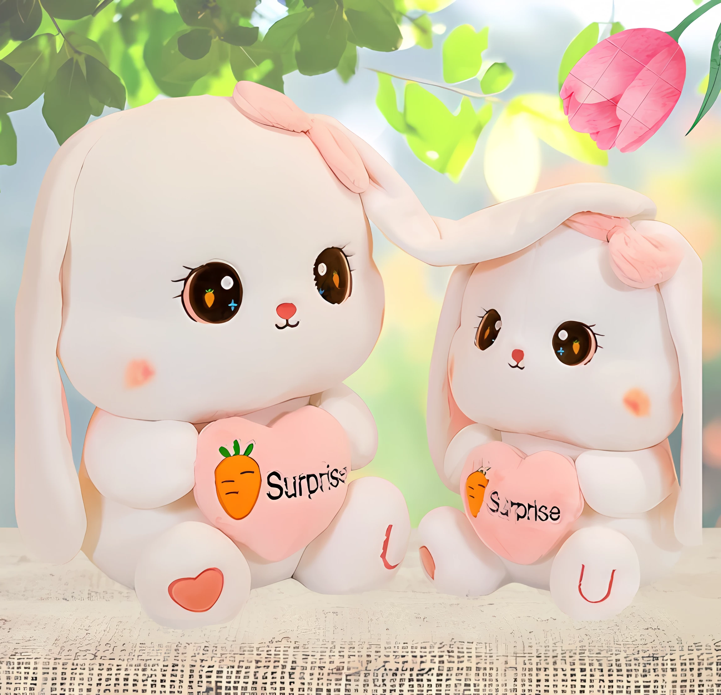 PELUCHE CONEJO KAWAI + TARJETITA DEDICATORIA 👸💖