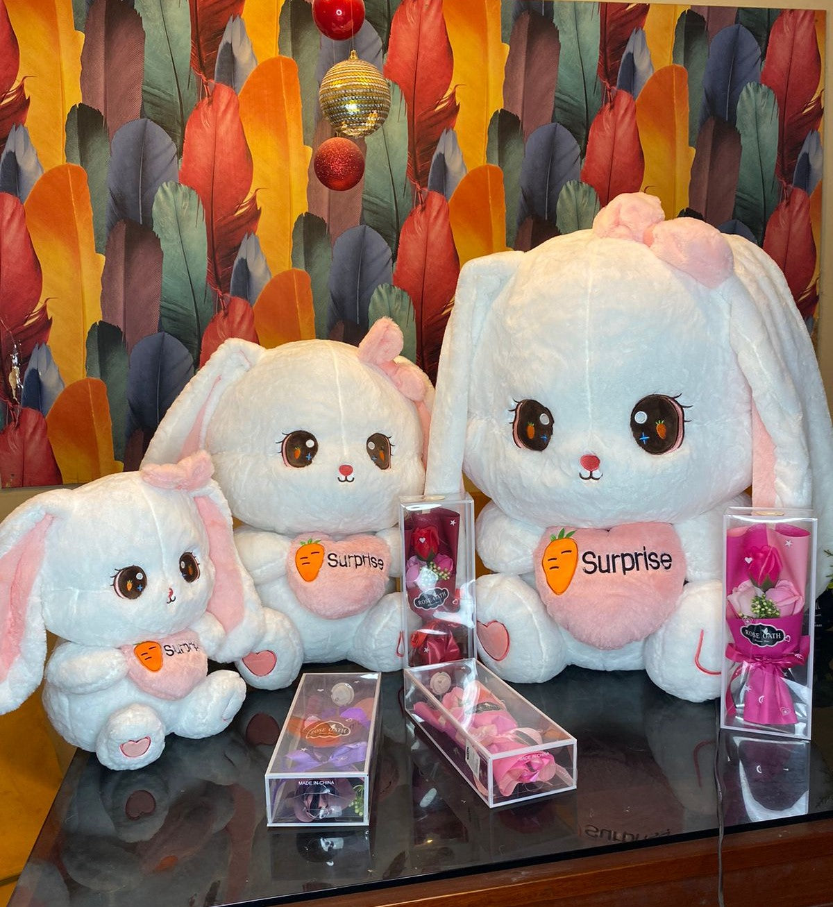 PELUCHE CONEJO KAWAI + TARJETITA DEDICATORIA👸💖
